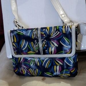 Relic Blue Floral Crossbody Bag